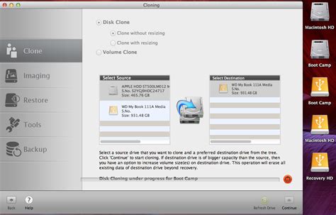 clone mac drive with boot camp